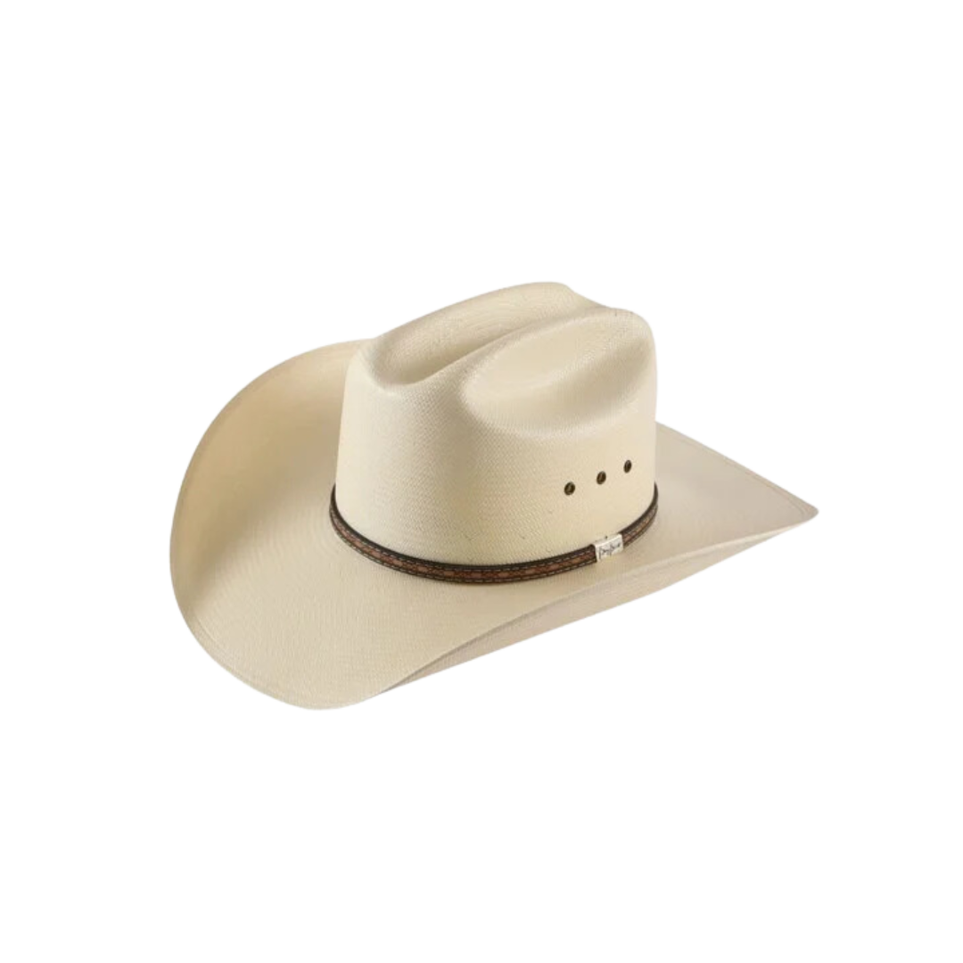 Resistol Men's George Strait Rios Ocho Natural 10X Leather Band