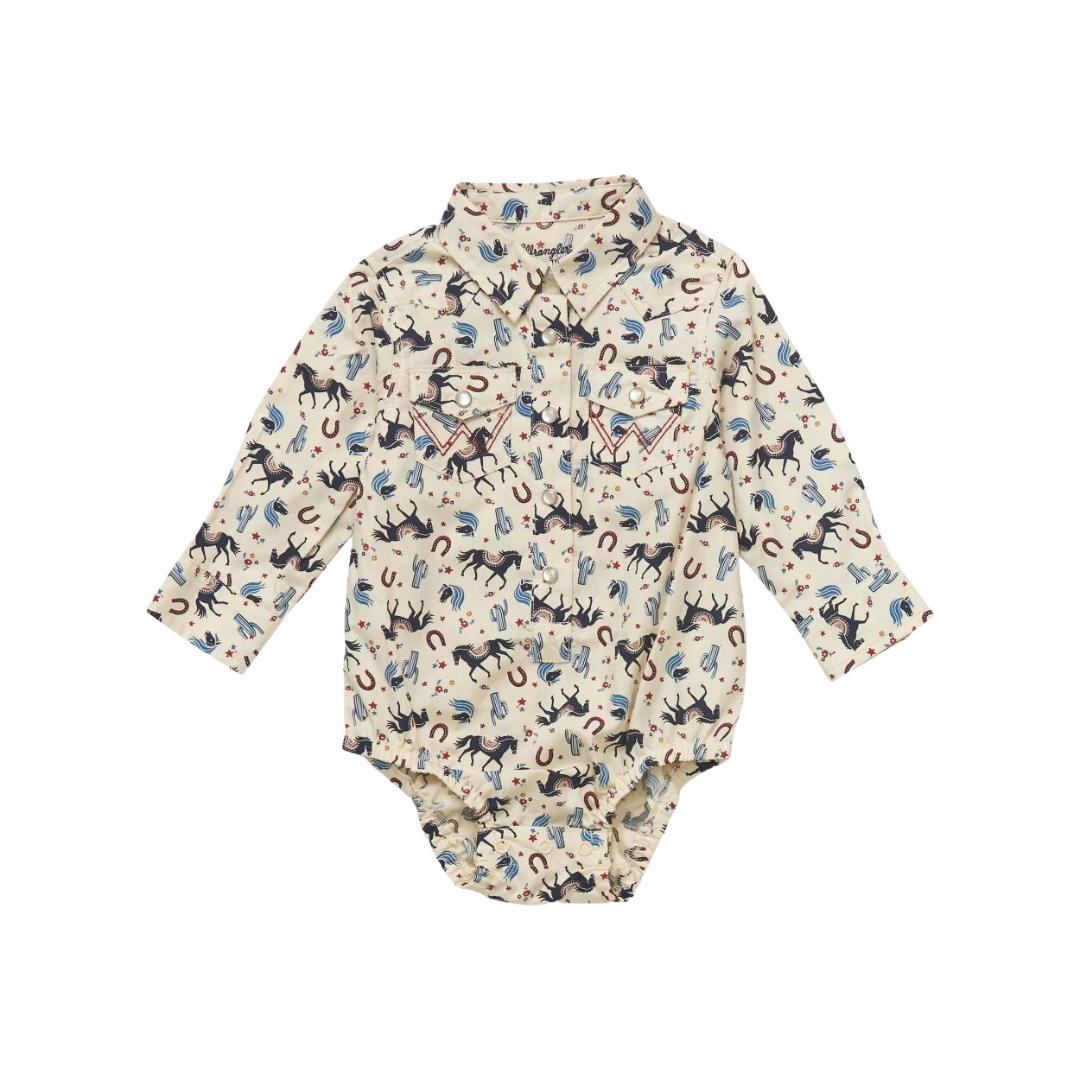 Wrangler Baby Girl's Western Bodysuit
