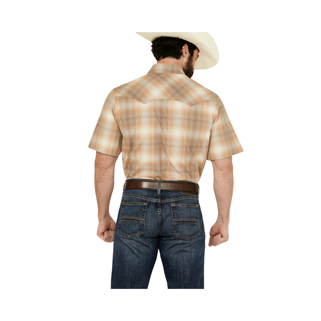 Wrangler Men's Retro Brown Modern Fit Shirt
