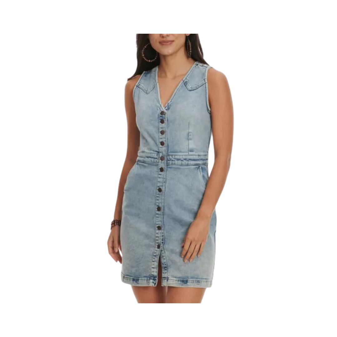 Wrangler Retro Women's Light Wash Blue Dress