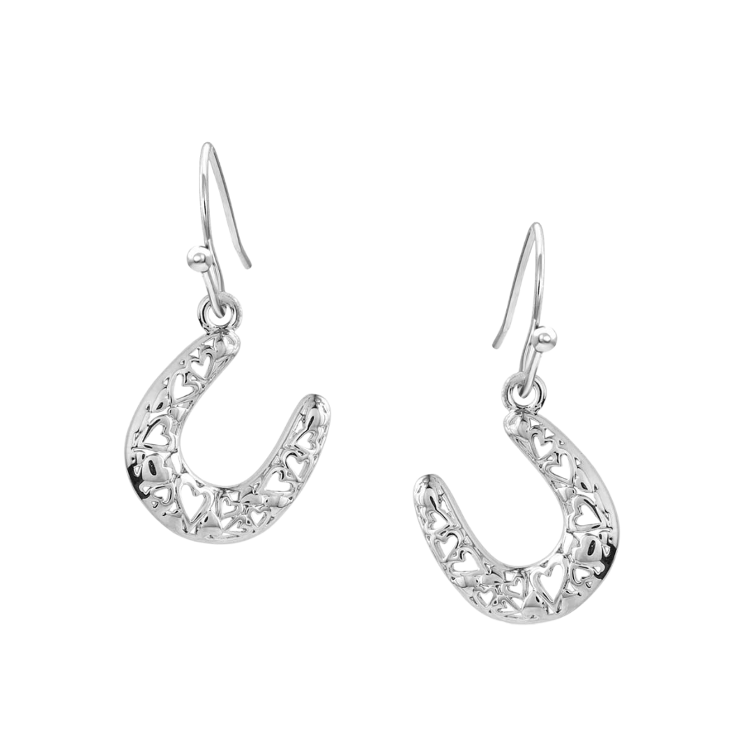 Montana Silversmiths Women's Crystal Devotion Cross Earrings