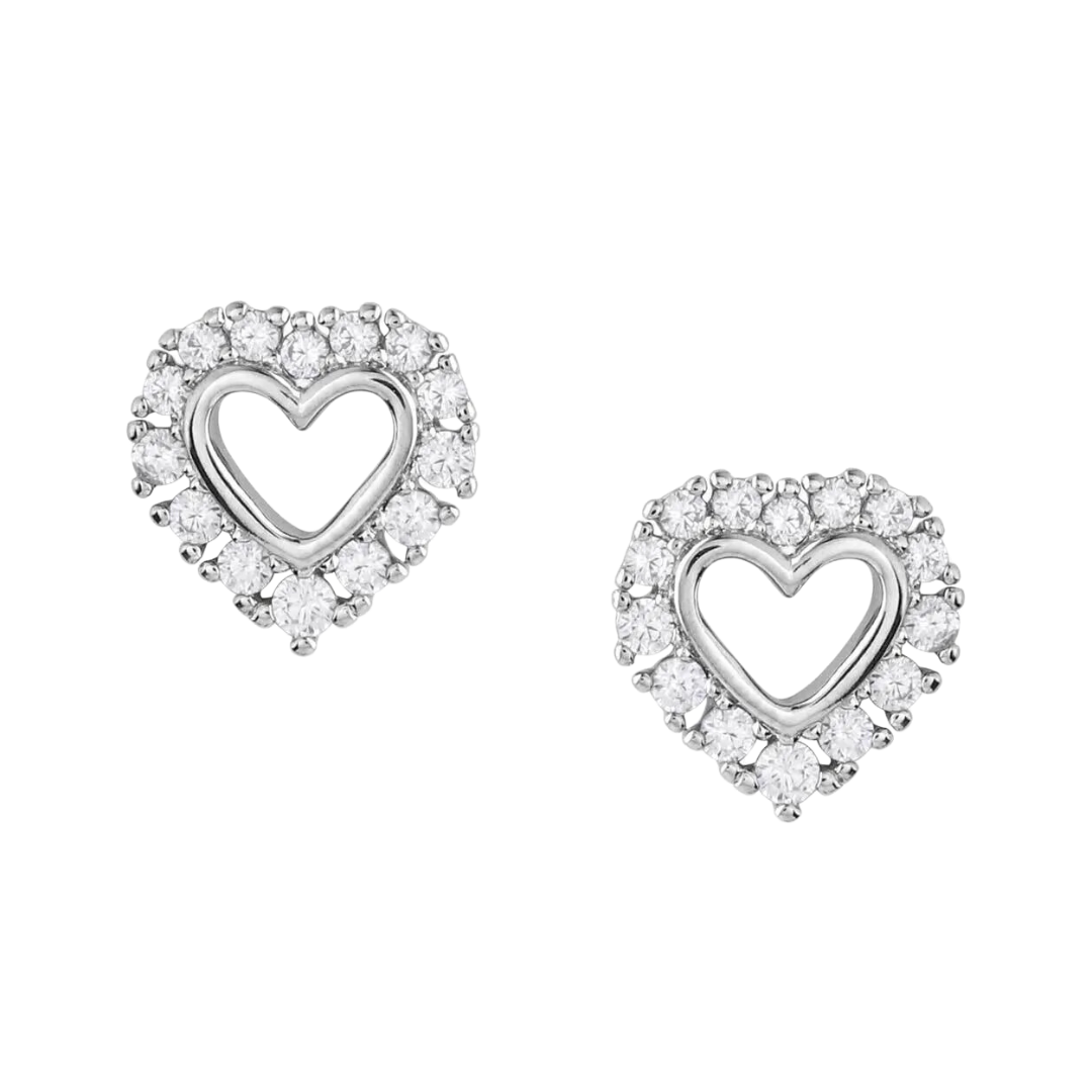 Montana Women's Icy Heart Crystal Earrings