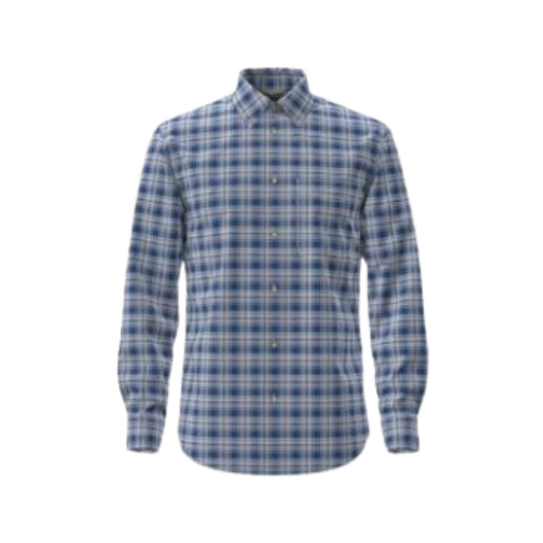 Wrangler Men's Riata Long Sleeve Assorted Plaids Classic Fit Shirt