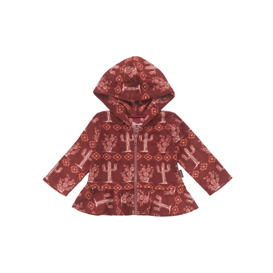 Wrangler Baby Girl's Burgundy Hoodie