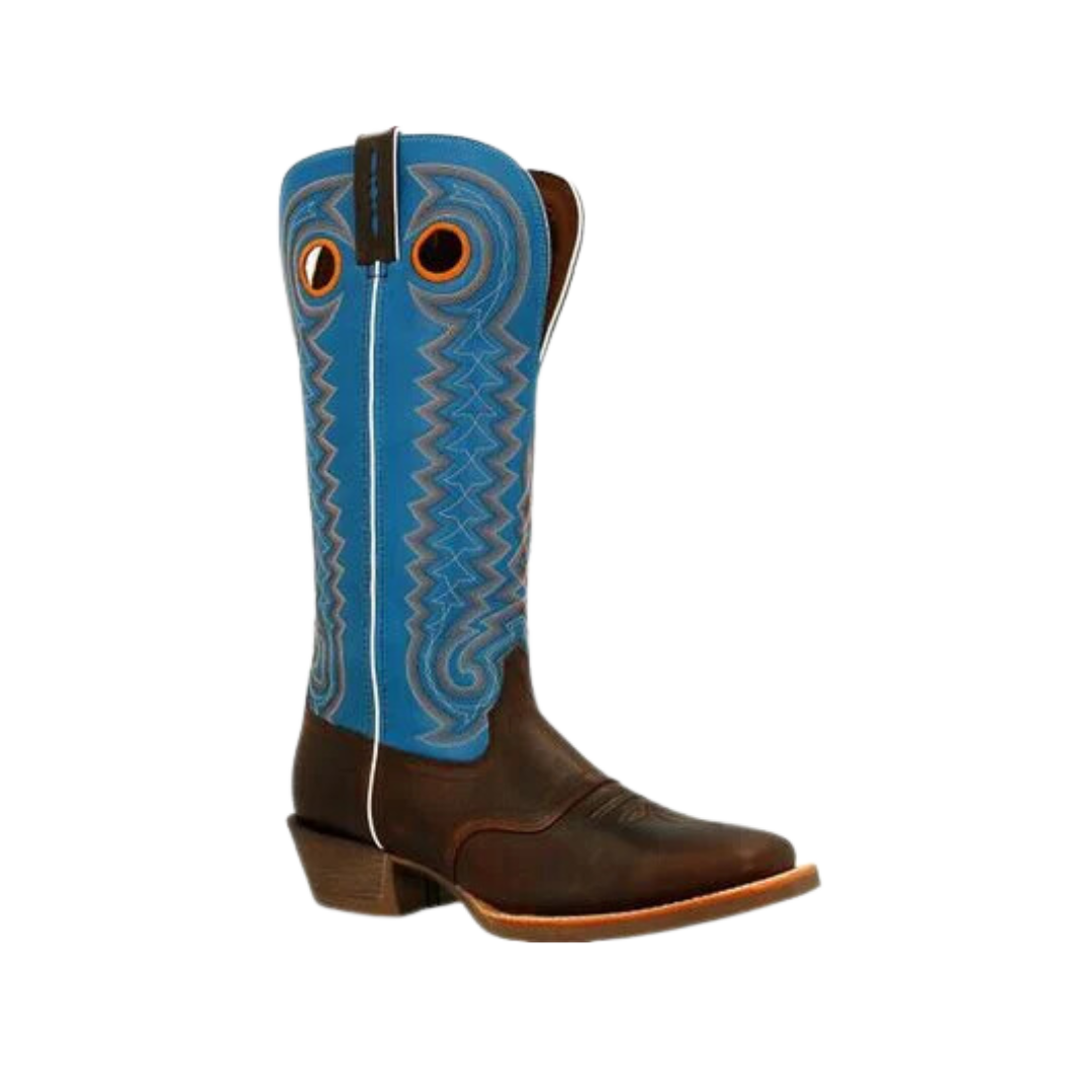 Rocky Men's Blue Buckaroo Western Saddle Boot