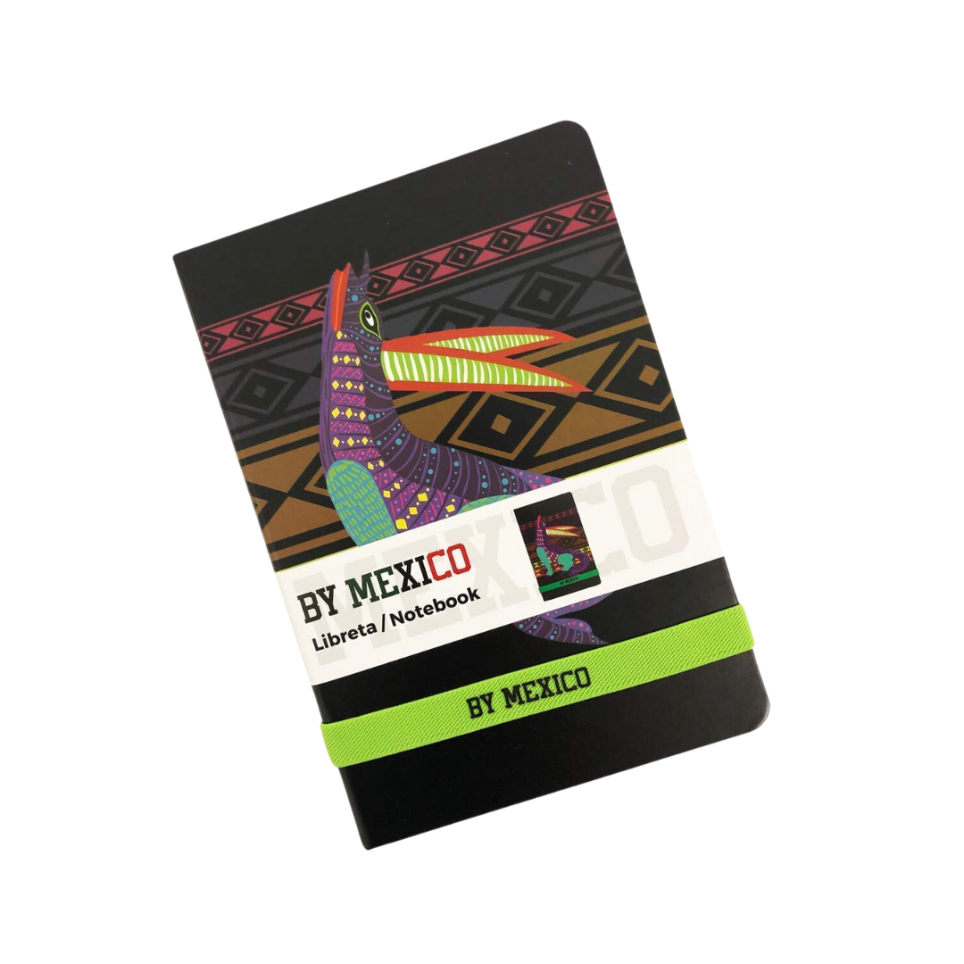 By Mexico Alebrije Black Lined 80 sheets Notebook