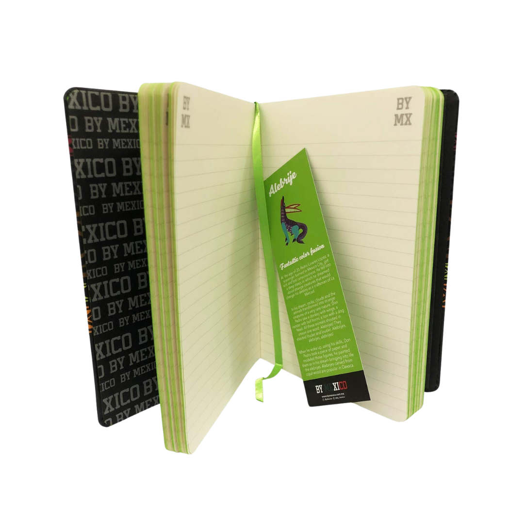 By Mexico Alebrije Black Lined 80 sheets Notebook