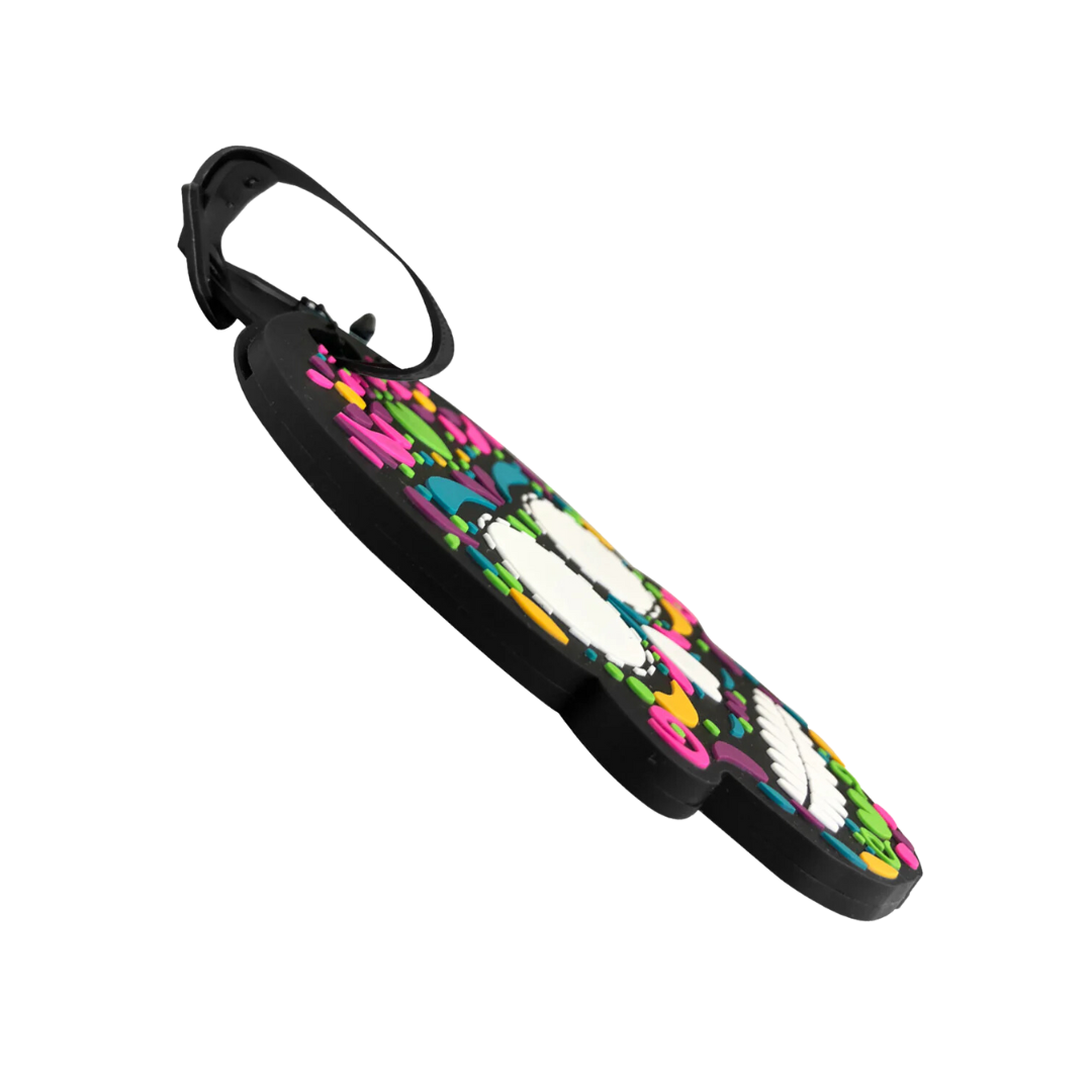 By Mexico Suitcase Calavera Chumbalaca Black Luggage Tag
