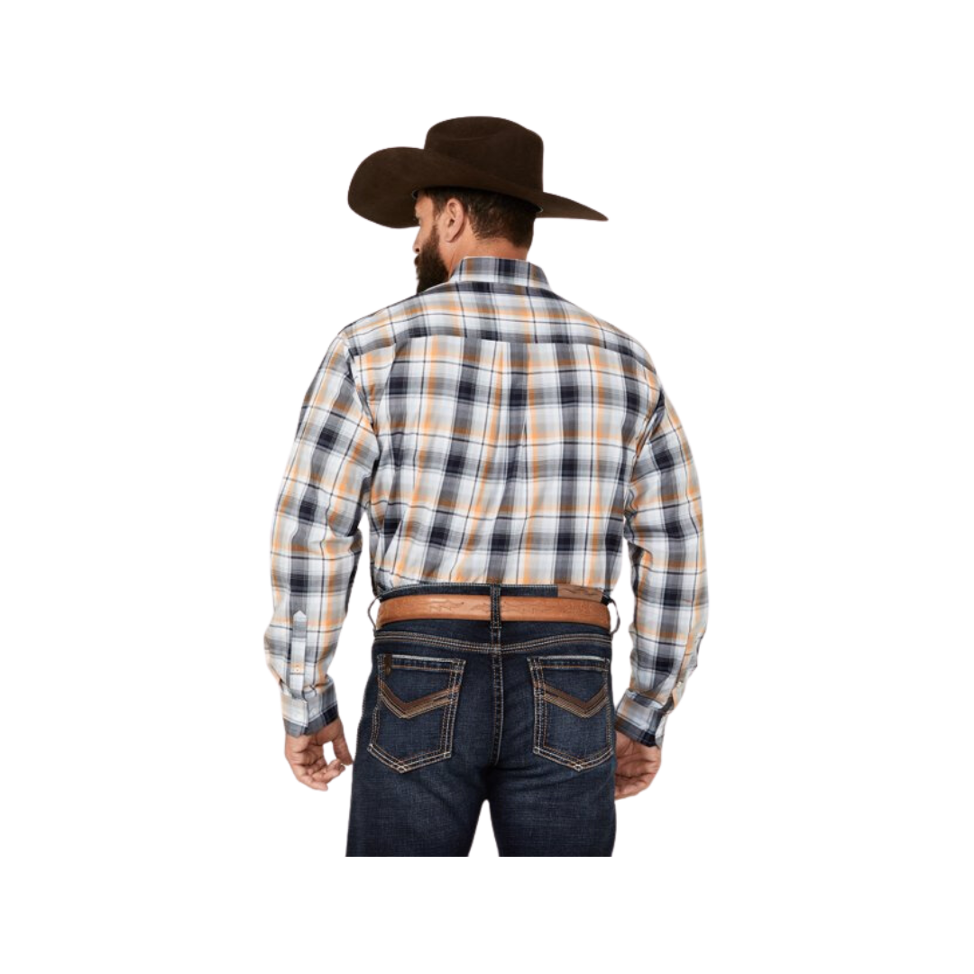Cinch Men's Plaid Print Light Blue Shirt