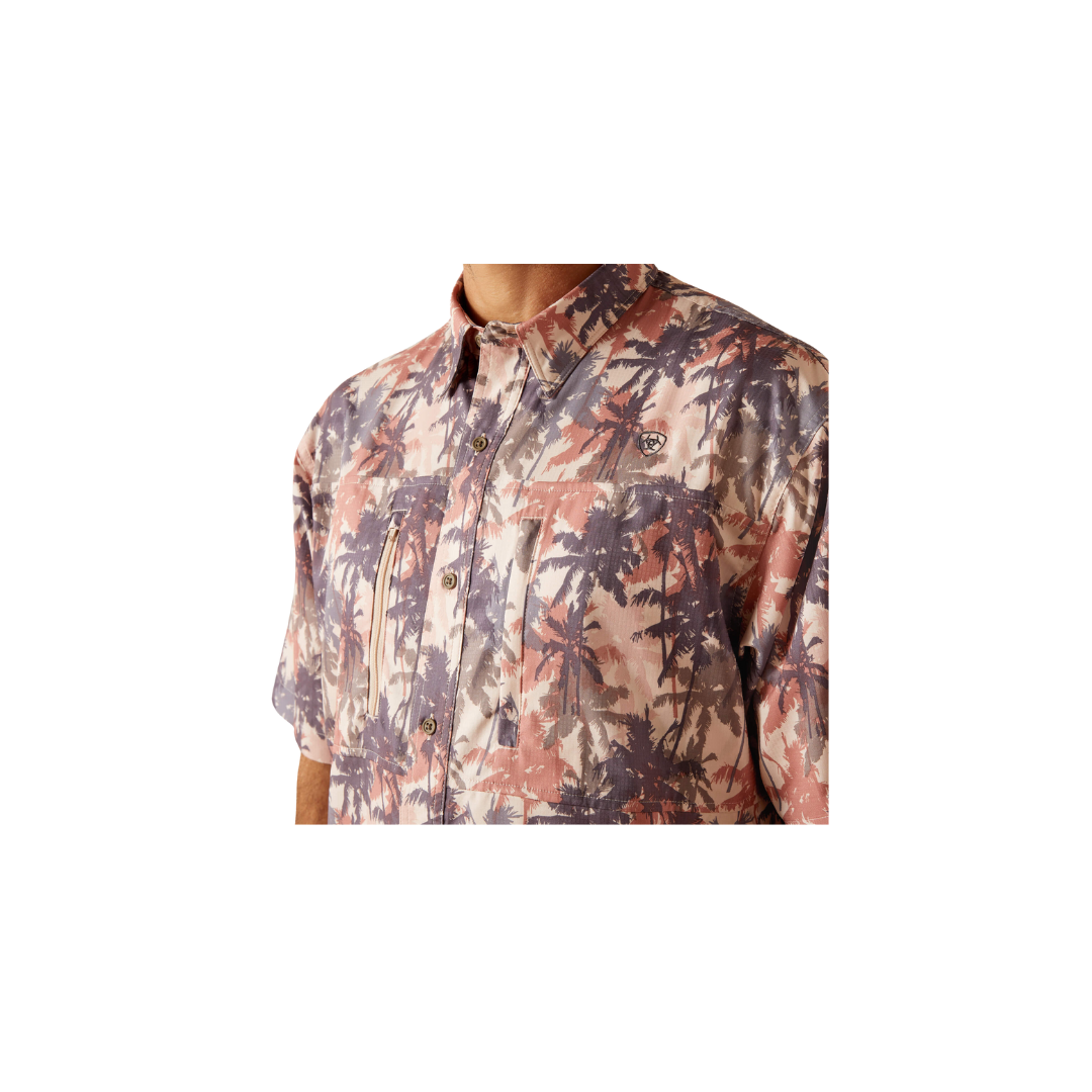 Ariat Men's Venttek Classic Fit Short Sleeve Suede Shirt
