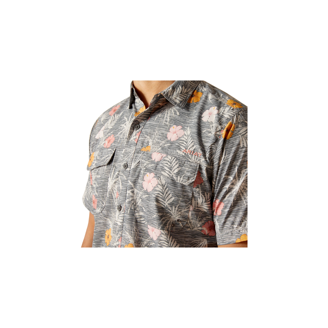 Ariat Men's Venttek Outbound Grey Flowers Shirt