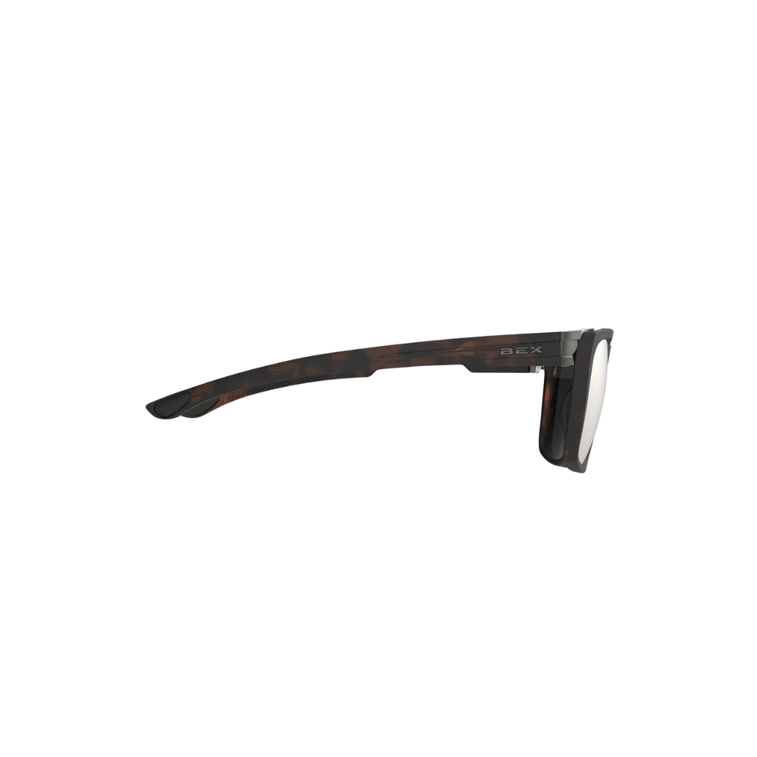 Bex Adams Unisex Tortoise Brown Brown Silver Sunglasses