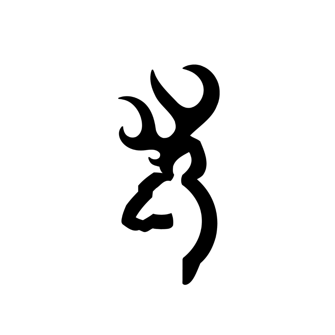 Browning Buckmark 6 Black Decal