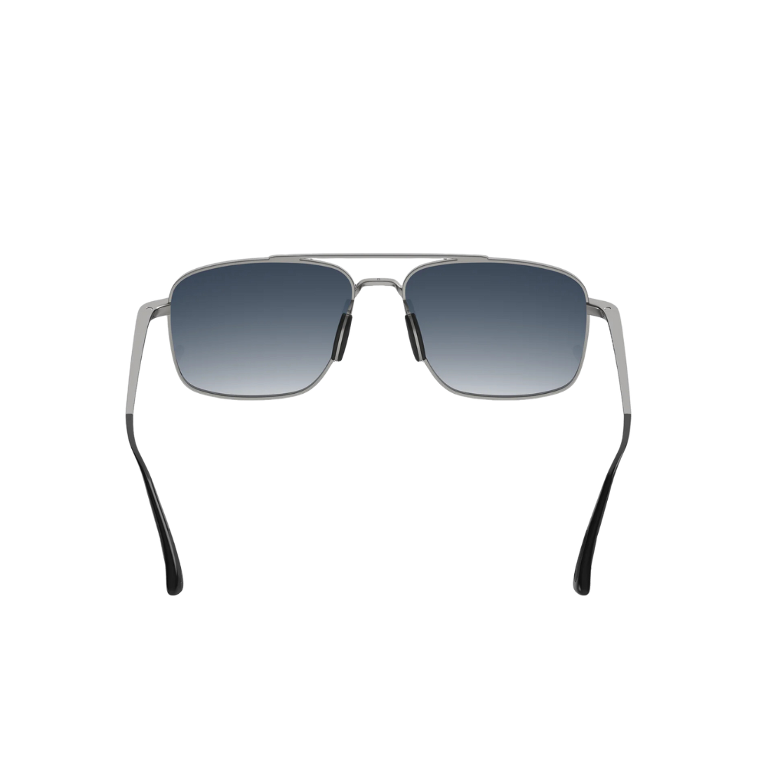 Bex Accel Matt Silver Sapphire Glasses
