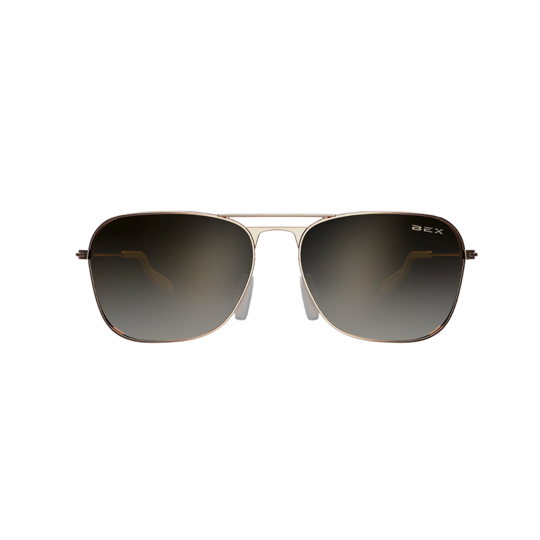 Bex Ranger Rose Gold Brown Glasses