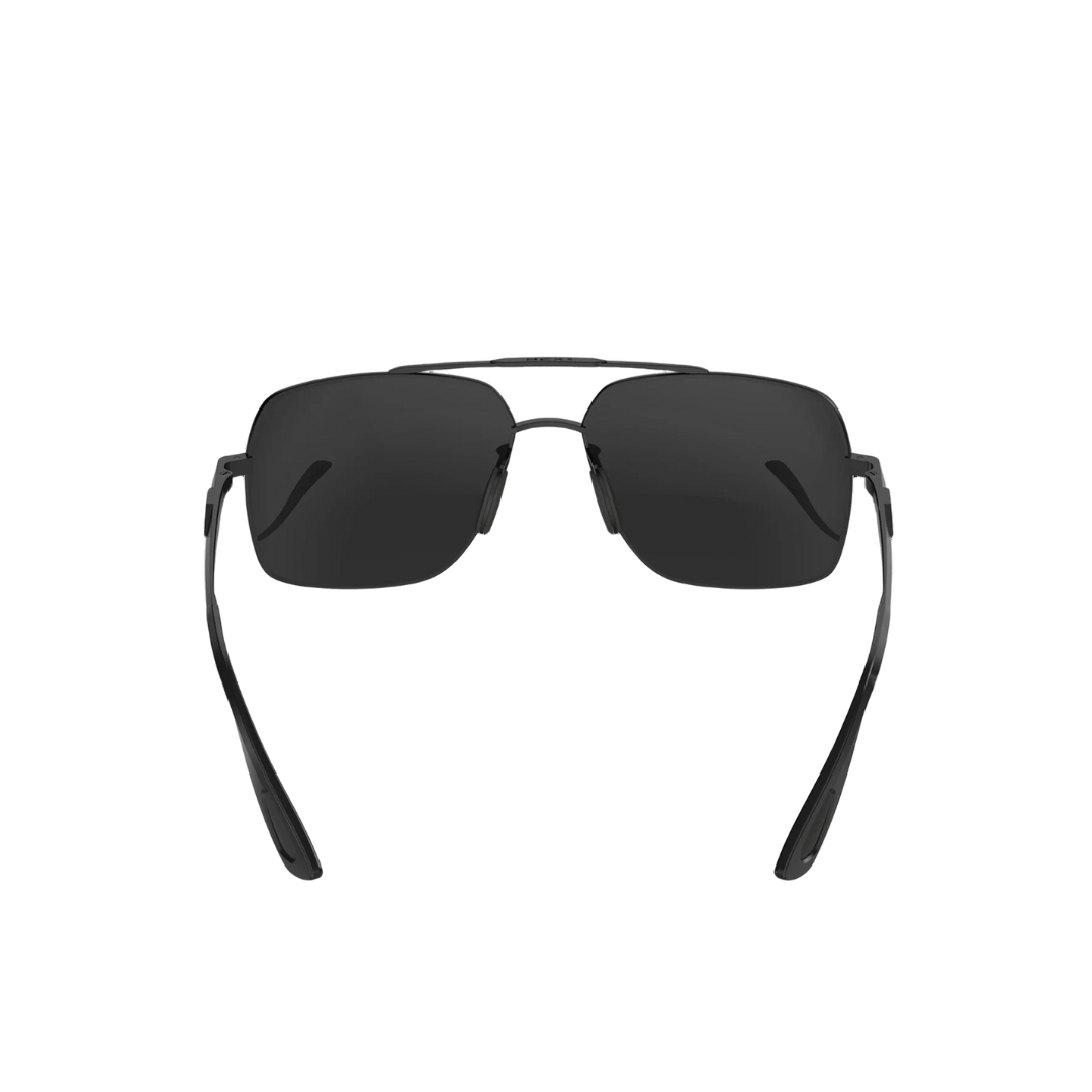 Bex Wing Matte Black Gray Glasses