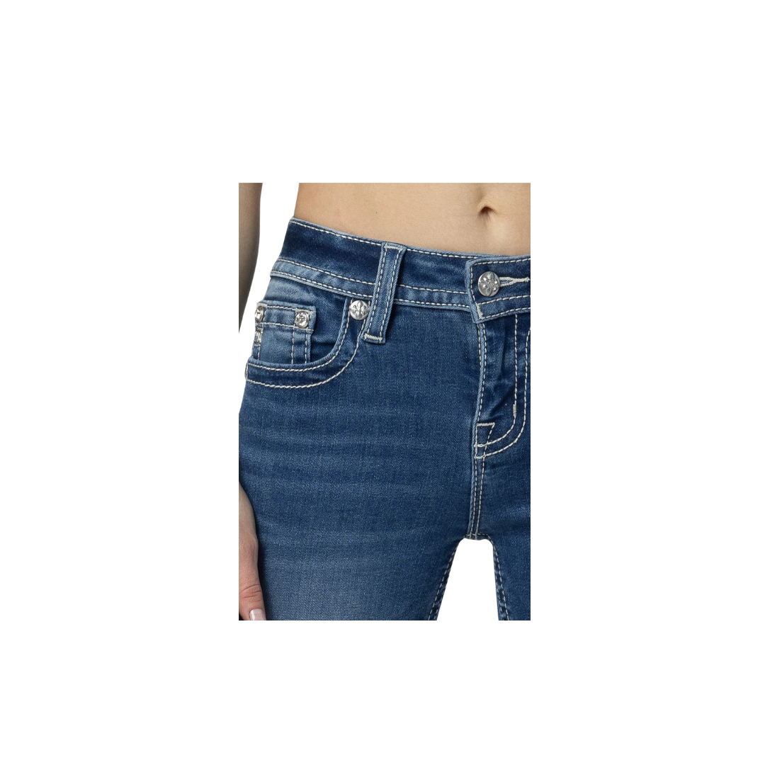 Miss Me Women's Silver Western Charm Bootcut Jeans