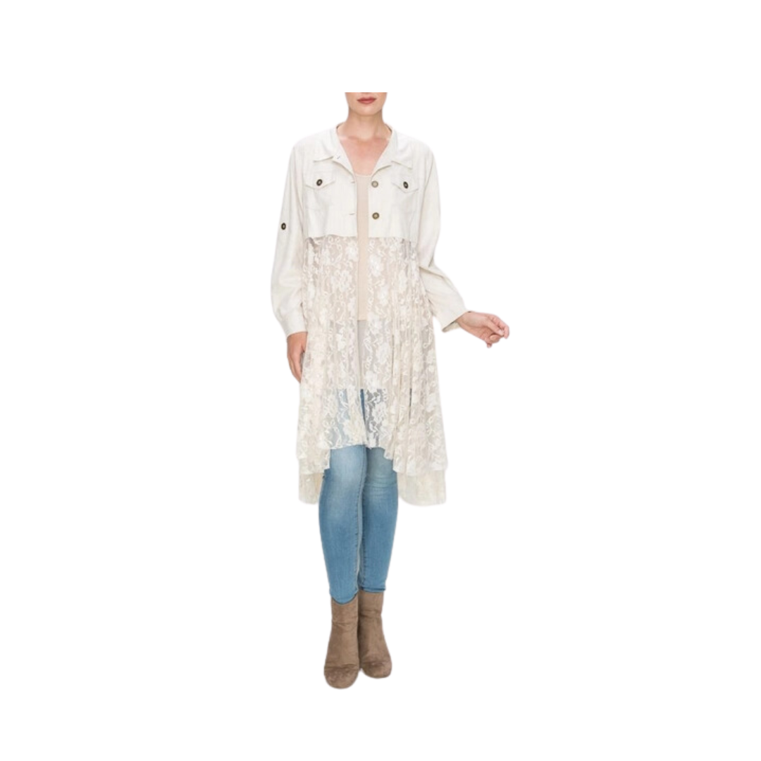 Miss Me Ultra Suede Ivory Jacket | Western Style & Quality Miss Me Ultra Suede Ivory Jacket | Western Style & Quality