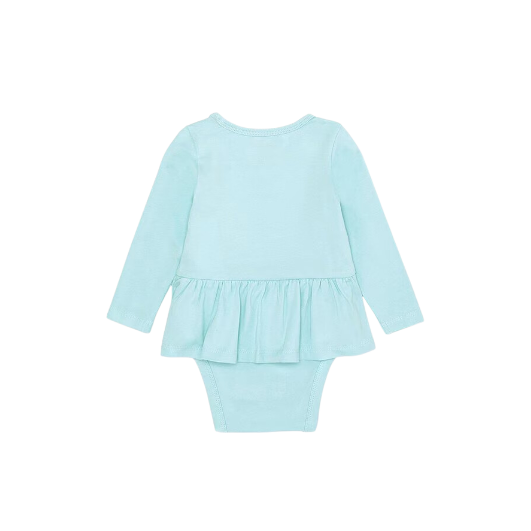 Wrangler Infant Girl's Newborn 24 Months Light Blue Bodysuit
