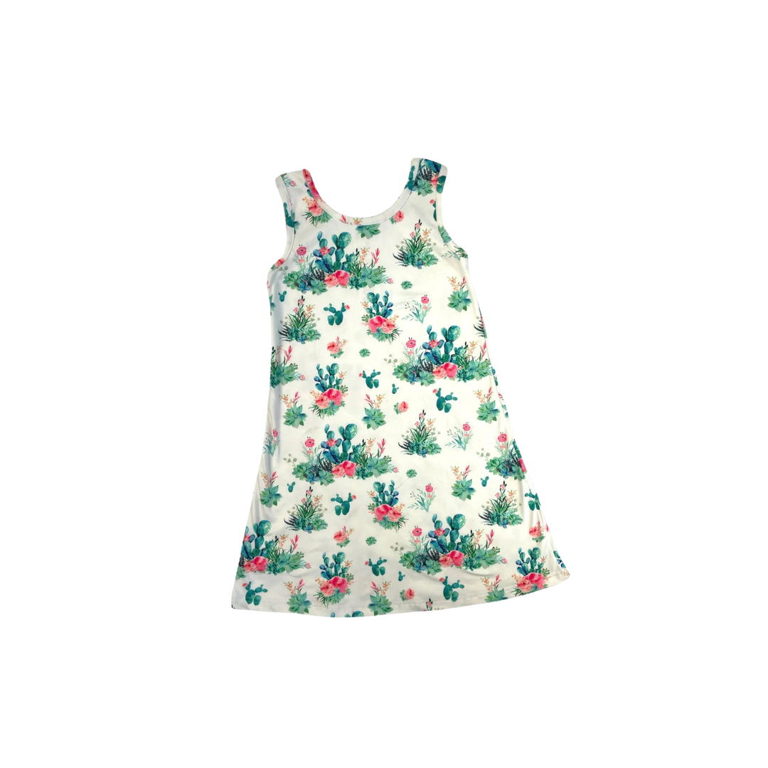 Shea Baby Infant Girl's Cactus White Dress