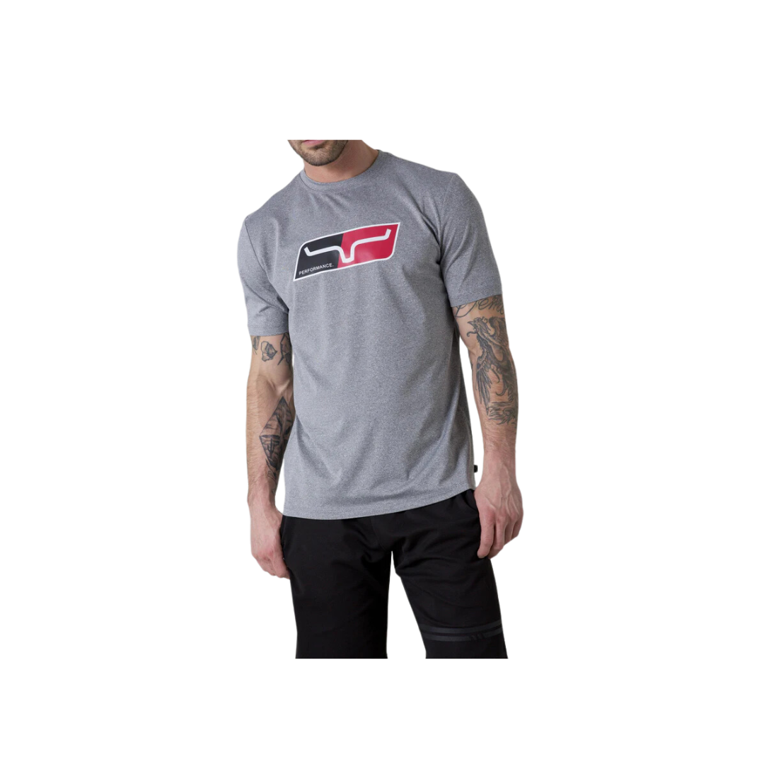 Kimes Ranch Men's Alta Tech Tee Grey Heather Shirt