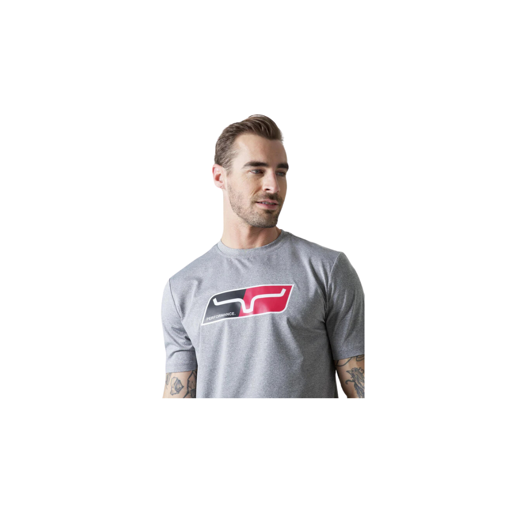 Kimes Ranch Men's Alta Tech Tee Grey Heather Shirt