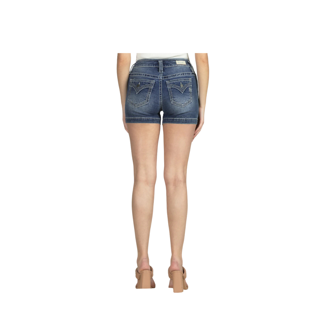Miss Me Women's High Trouser Medium Wash Shorts
