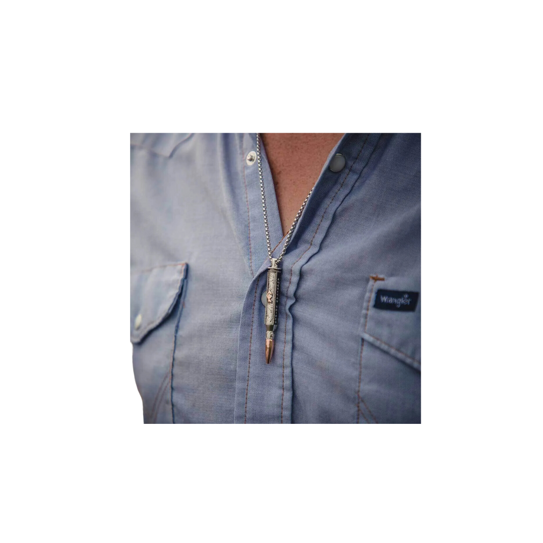 Montana I'll Cover You Sniper Bullet Necklace