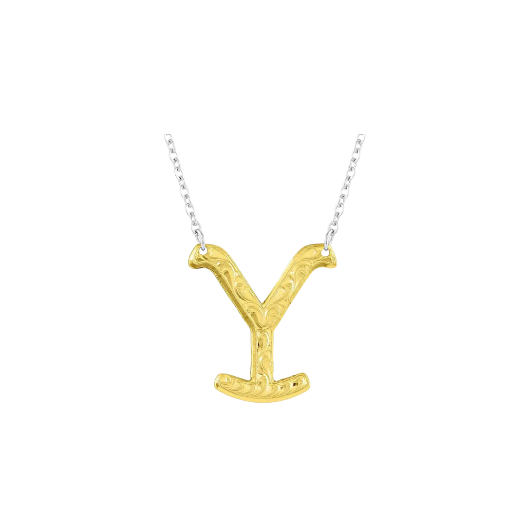 Montana Silversmiths Yellowstone Brand Gold Necklace
