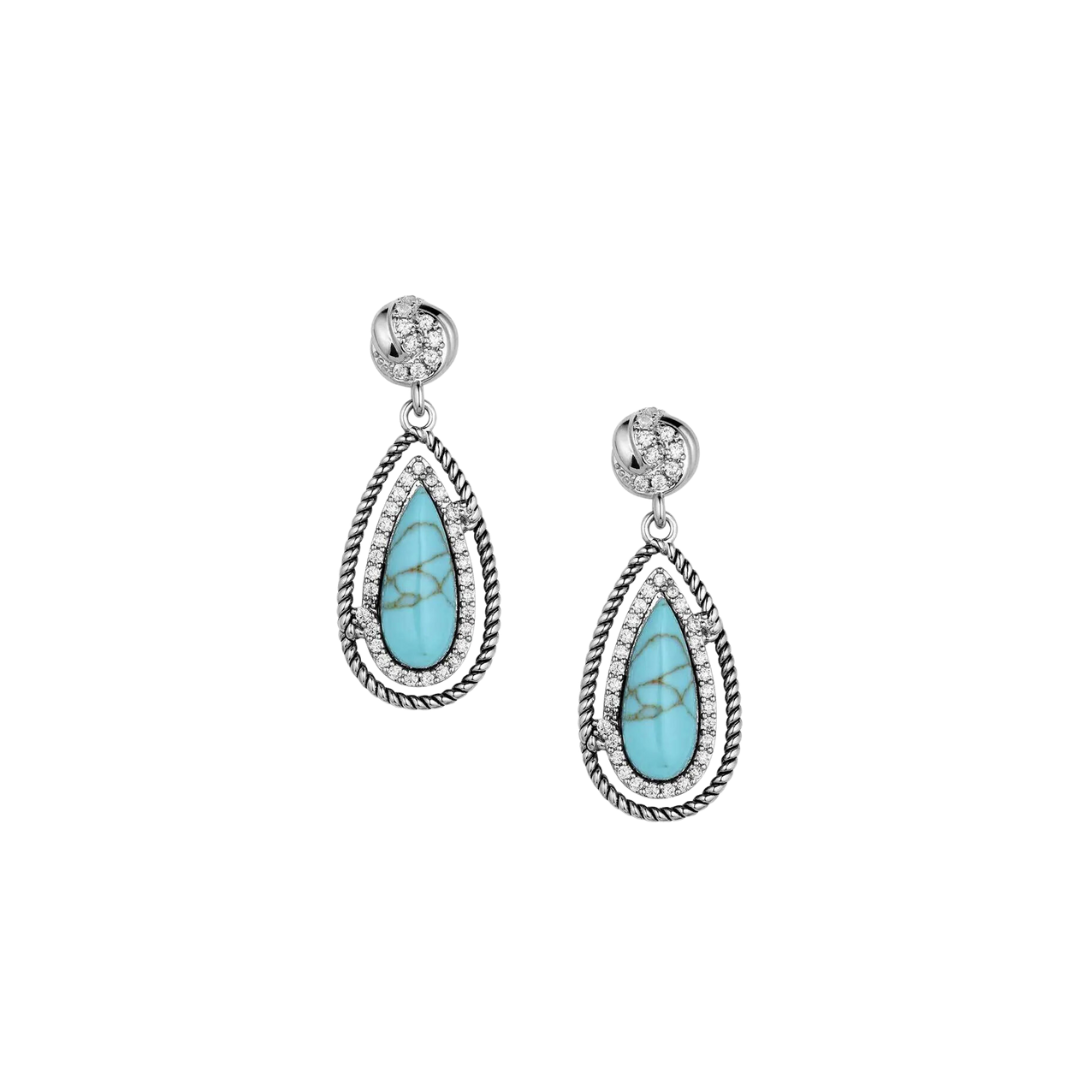Montana Women's Tied True Turquoise Earrings