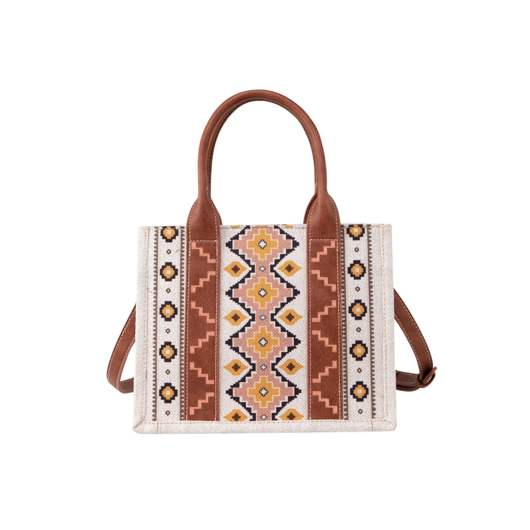 Wrangler Women's Southwestern Art Print Mini Zip Coffe Card Case
