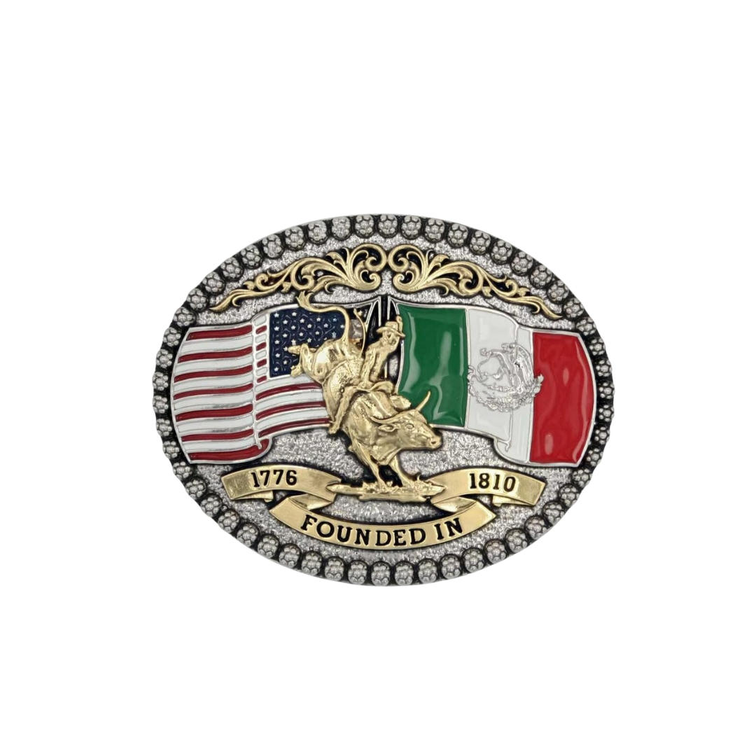 Montana Men's Silversmiths Independence Founded Attitude Buckle