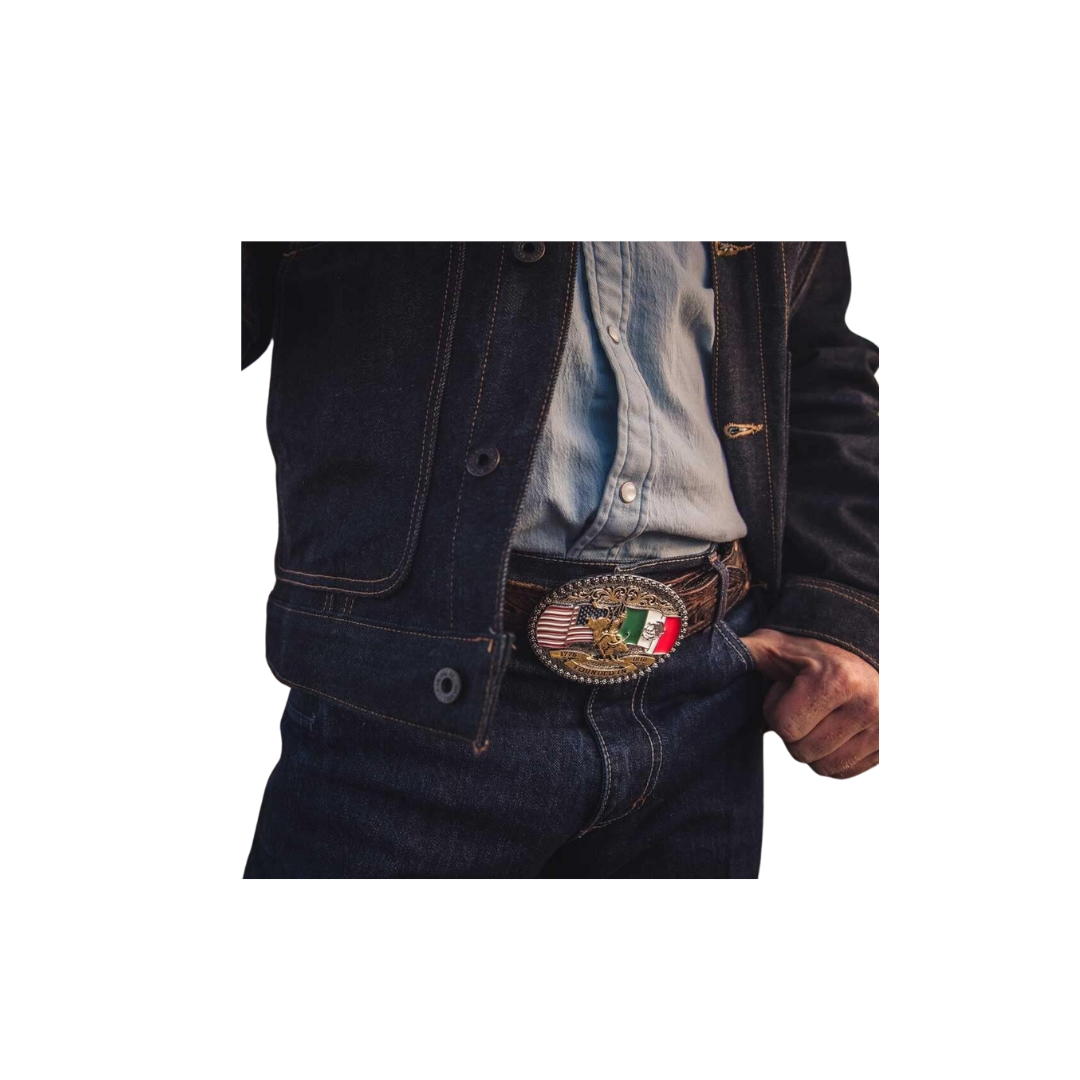 Montana Men's Silversmiths Independence Founded Attitude Buckle