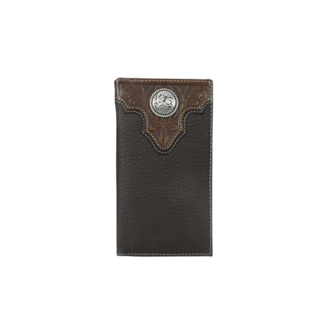 Ariat Men's Rodeo With Overlay Concho Wallet