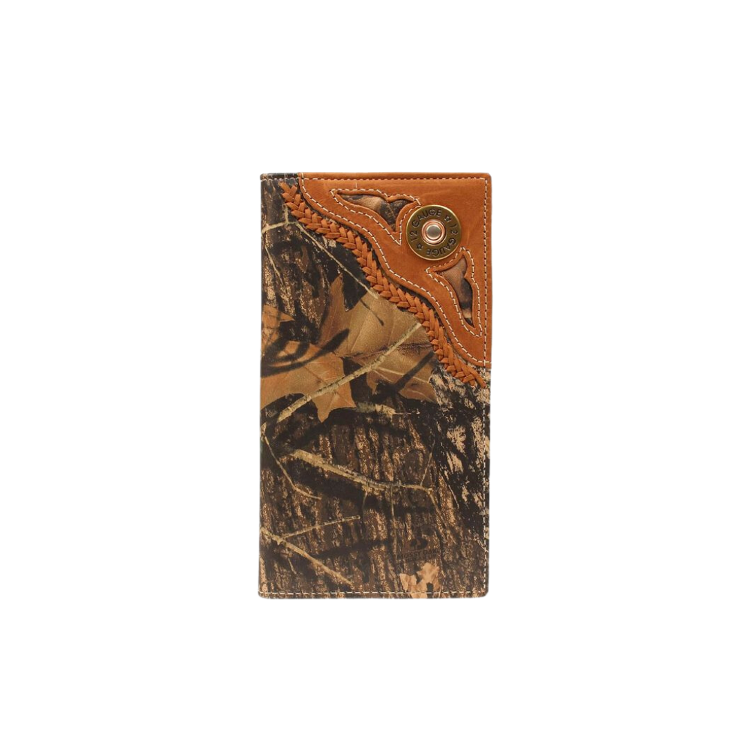 Nocona Men's Rodeo Shotgun Shell Lace Brown Wallet