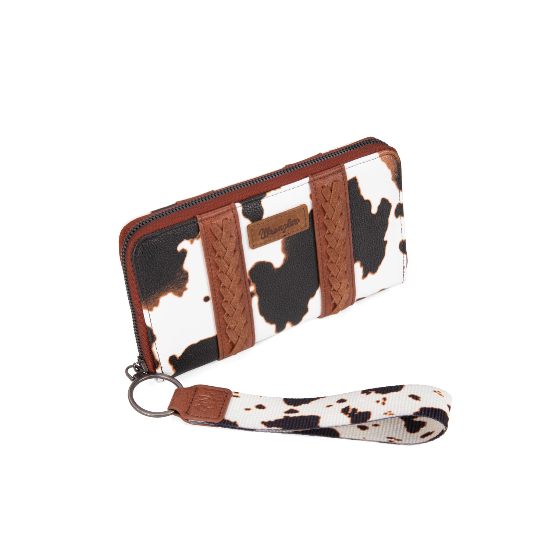 Wrangler Women's Cow Print Brown Wallet