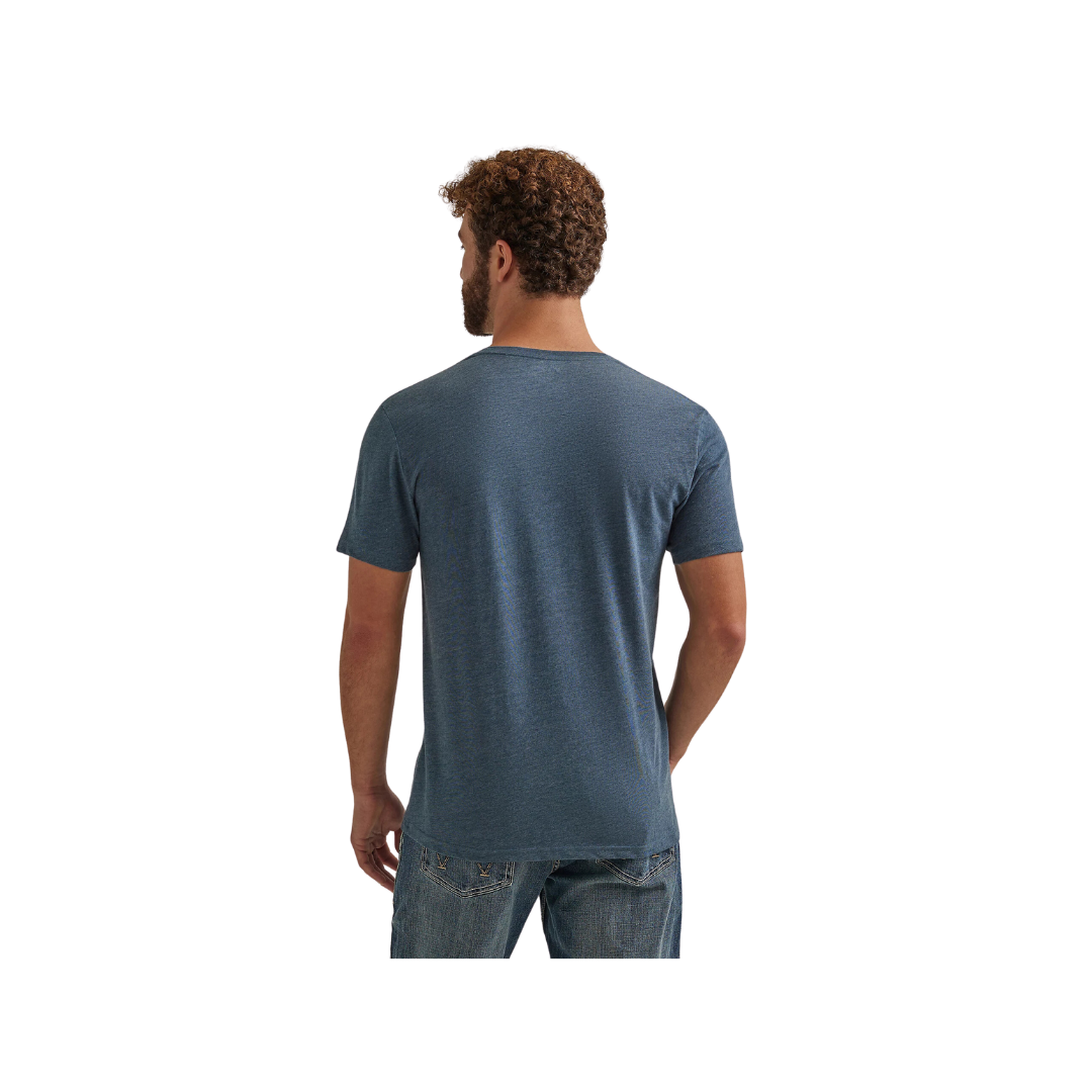 Wrangler Men's Buckle Graphic Midnight Heather T Shirt