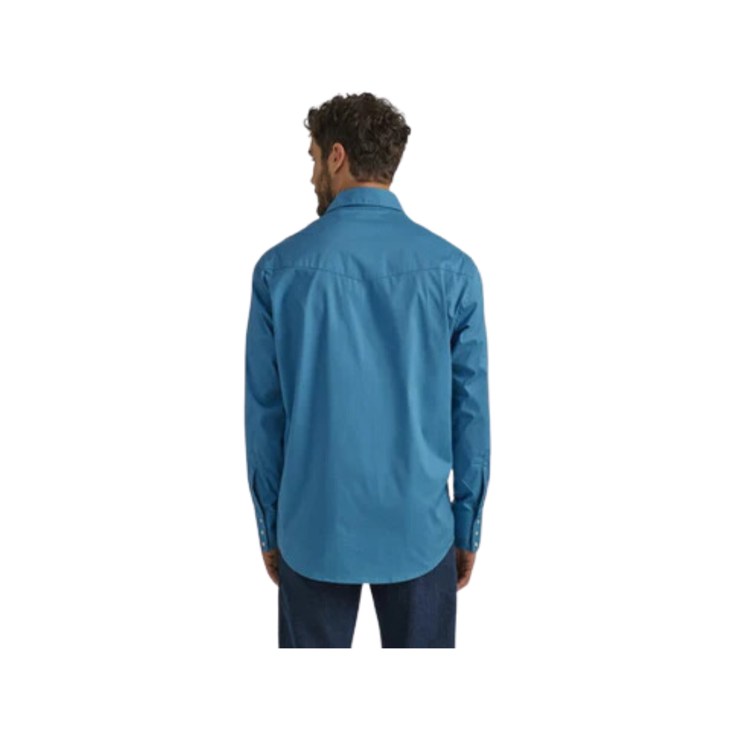 Wrangler Men's Wrinkle Resist Long Sleeve Big Shirt