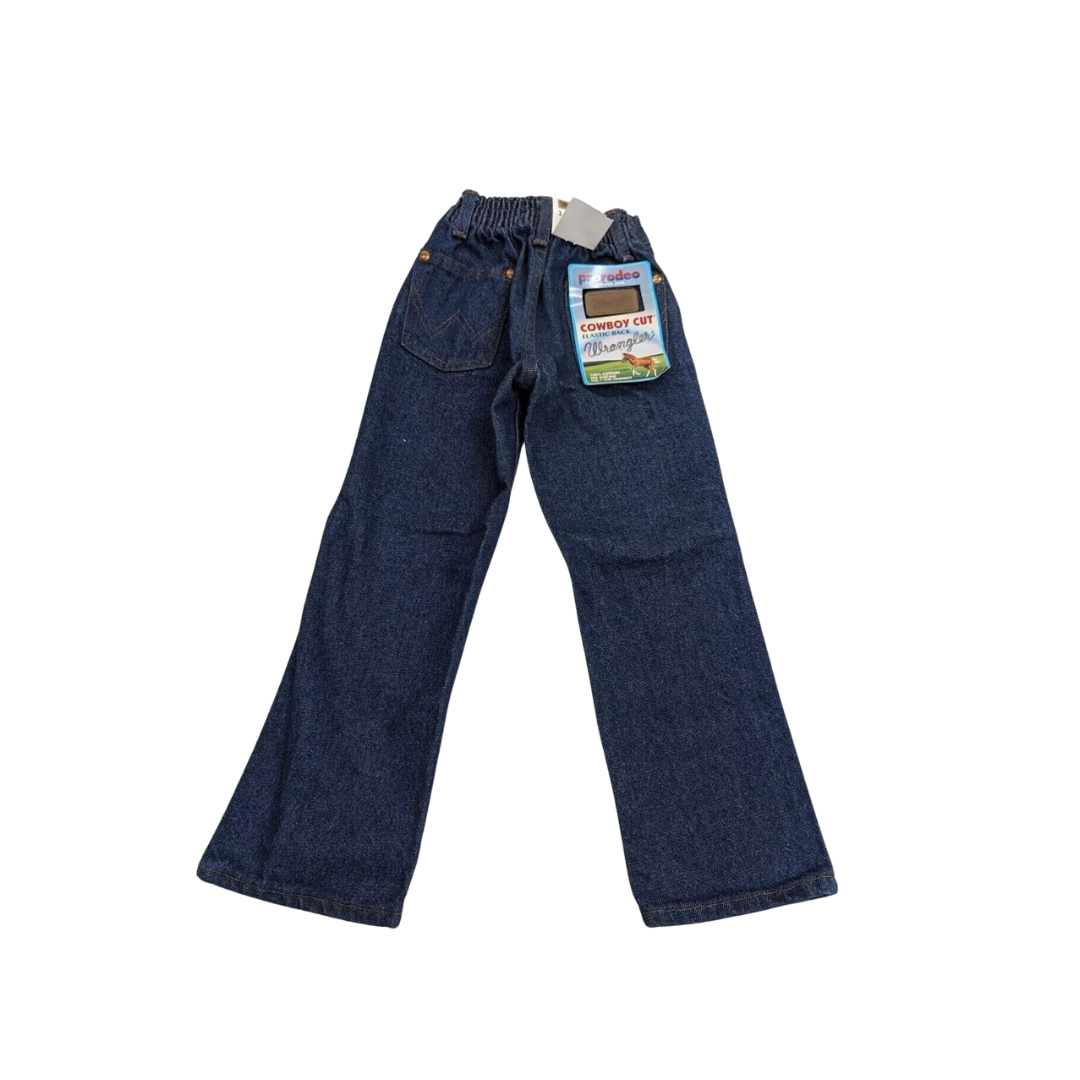 Wrangler Toddler Boy's Cowboy Cut Elastic Back Blue Jeans