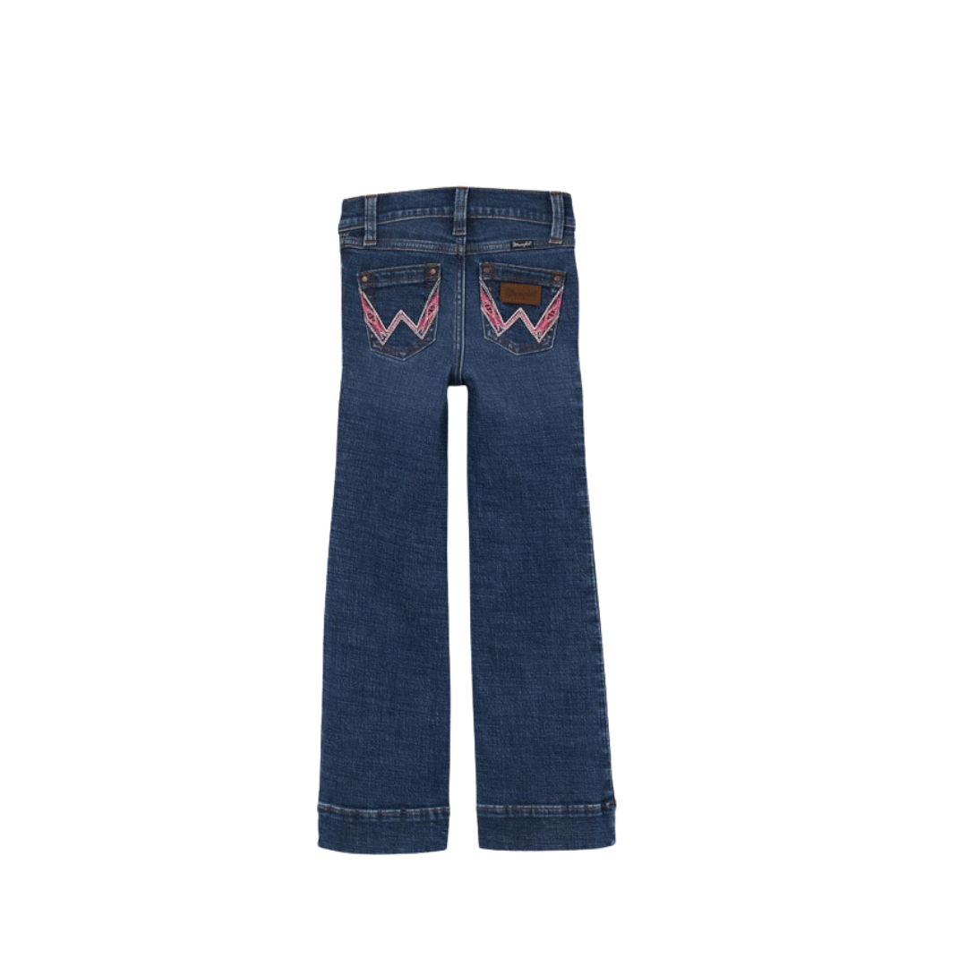Wrangler Youth Girl's Retro Trouser Faith Blue Jeans