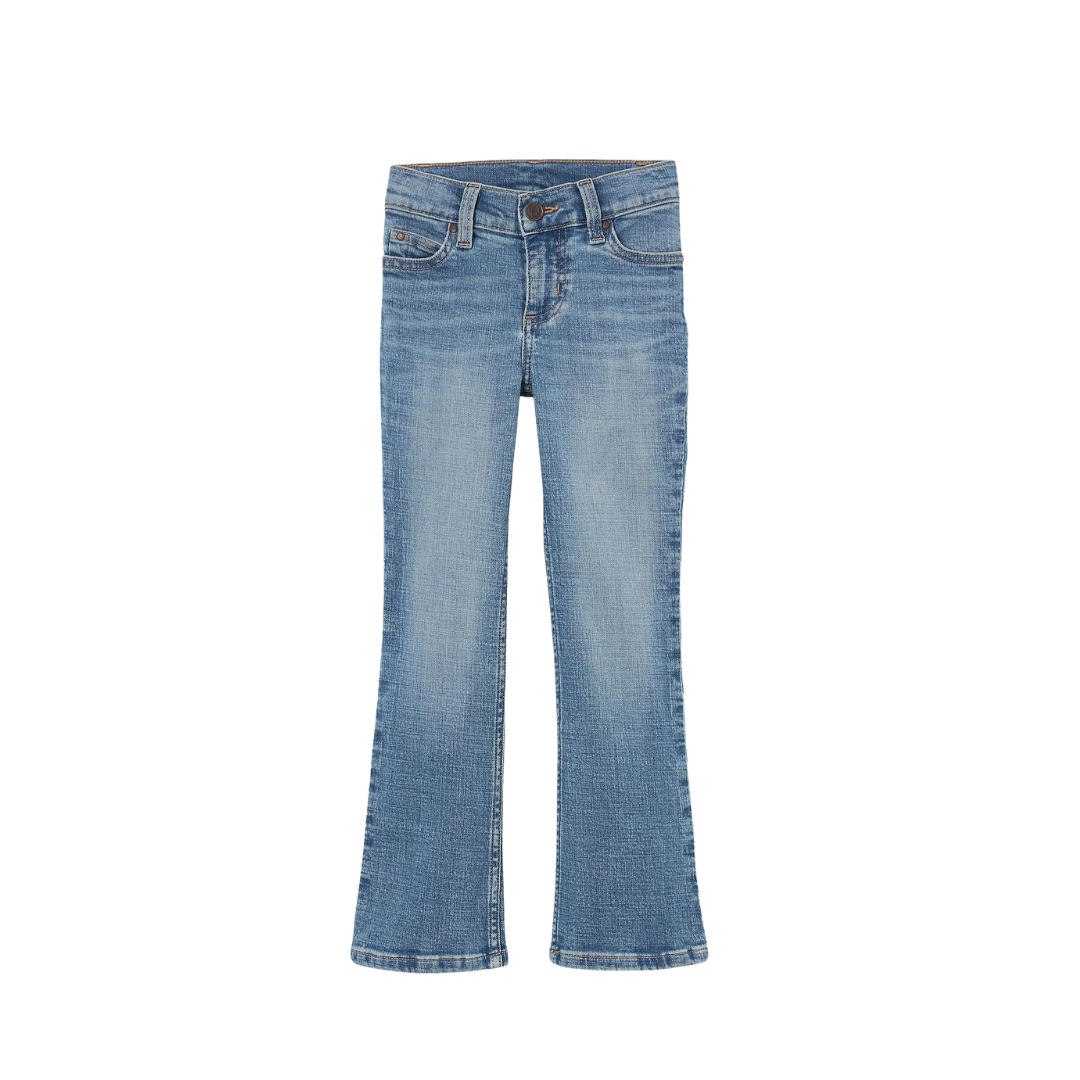 Wrangler Youth Girl's Bootcut Germaine 6x Slim Blue Jeans