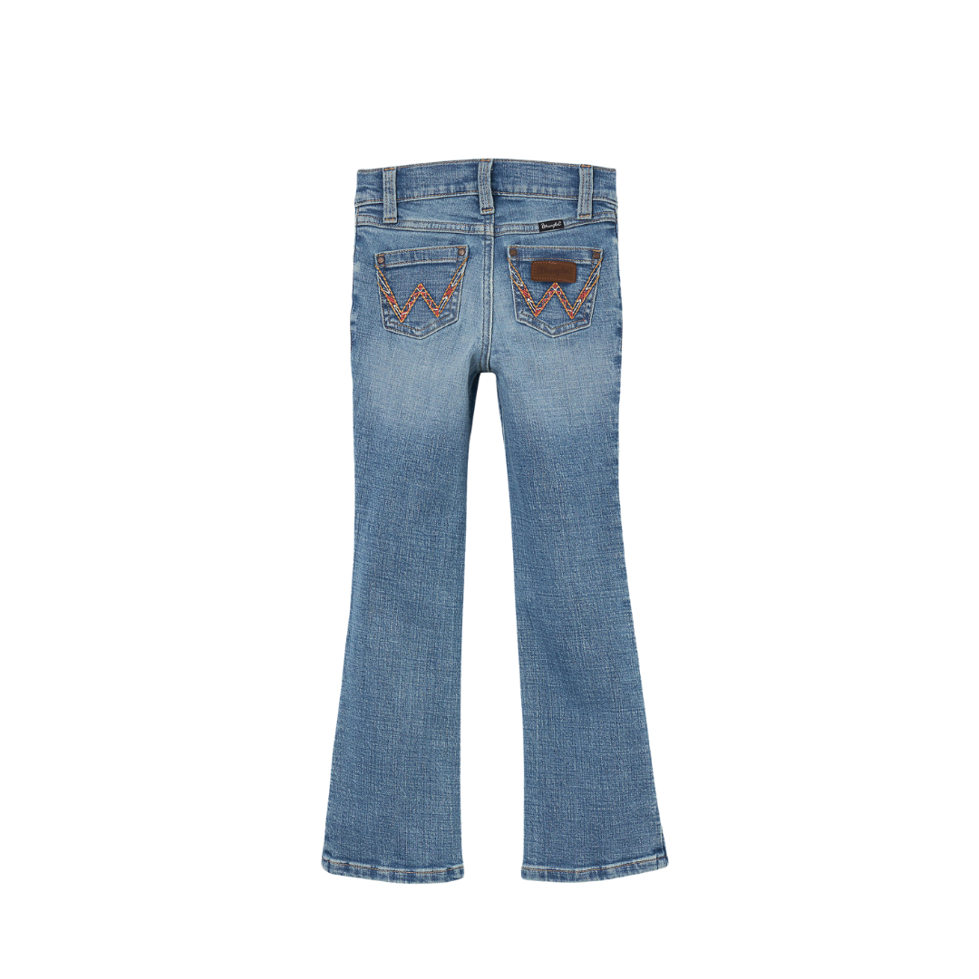 Wrangler Youth Girl's Bootcut Germaine 6x Slim Blue Jeans