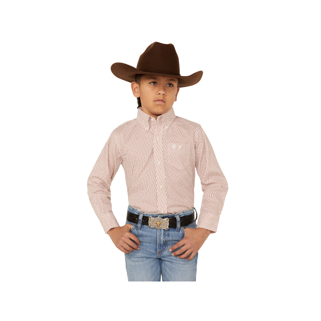 Wrangler Youth Boy's Classic Printed Western Multicolor Shirt