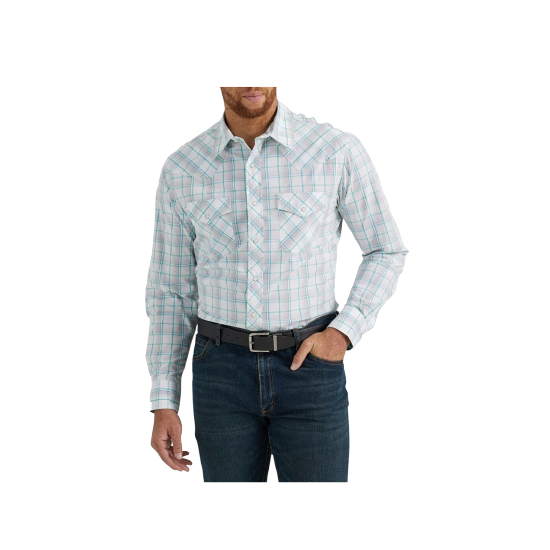 Wrangler Men's 20X Competition Advanced Comfort Snap Long Sleeve Button Up Shirt
