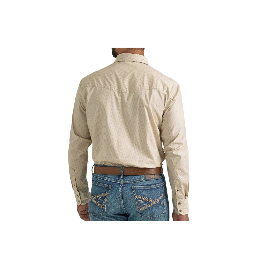 Wrangler Men's 20x Competition Classic Snap Sand Shirt