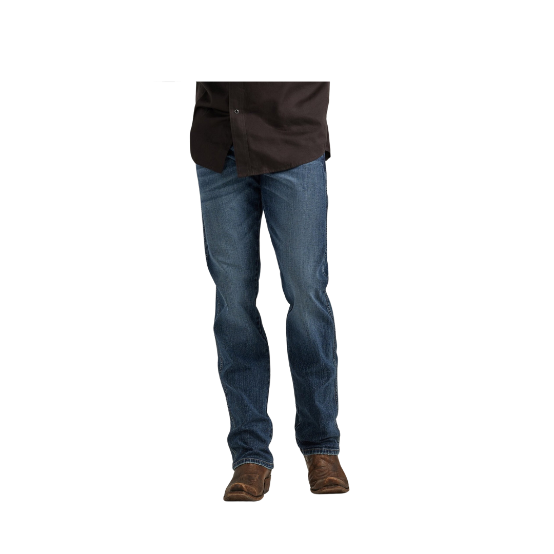 Wrangler Men's Retro Slim Straight Fit Medium Wash Jeans