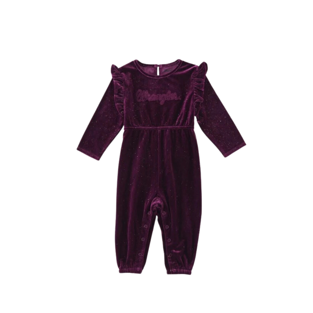 Wrangler Infant Girl's Dark Purple Bodysuit