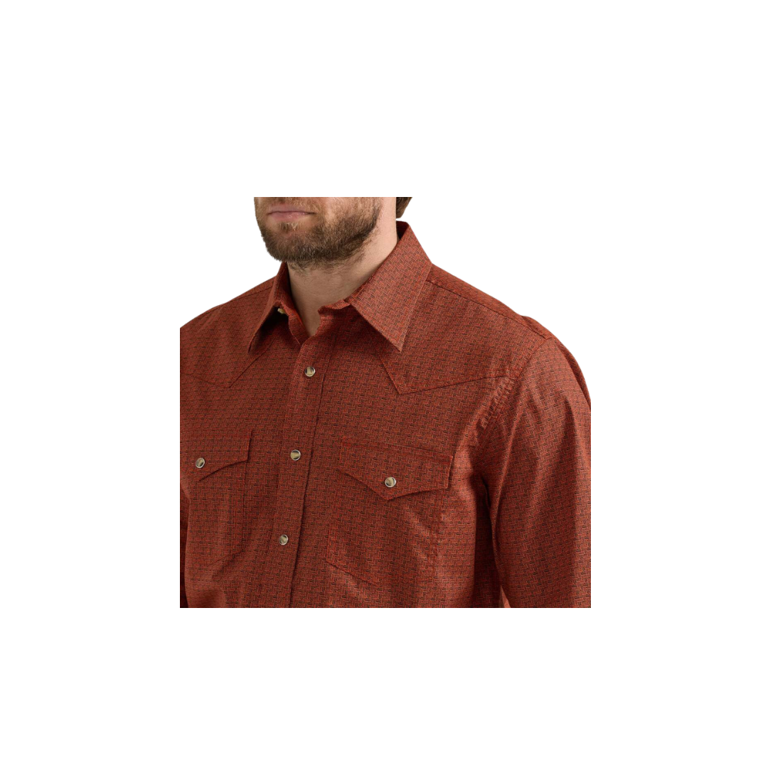 Wrangler Men's 20X Competition Orange Shirt