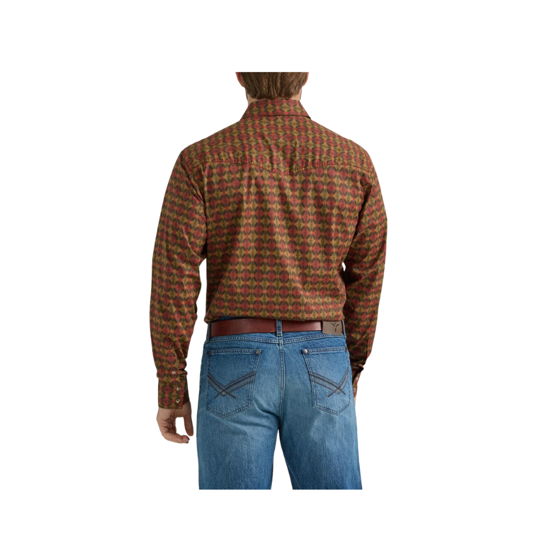 Wrangler Men's 20X Competition Brown Shirt