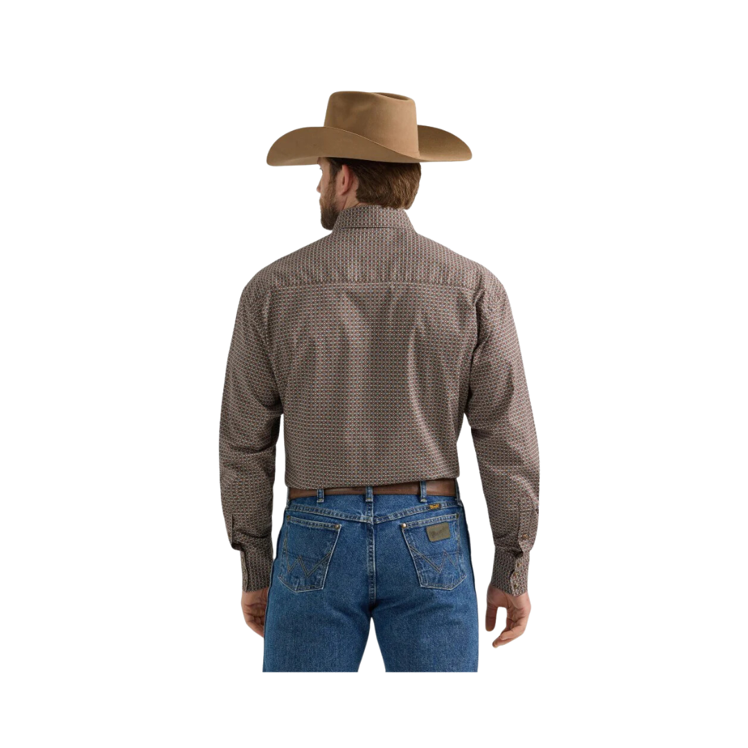 Wrangler Men's George Strait Troubadour Brown Shirt